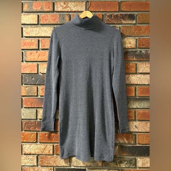 Anthropologie Sol Angeles Twilight Mockneck Long Sleeve Checkered Mini Dress - Picture 3 of 7